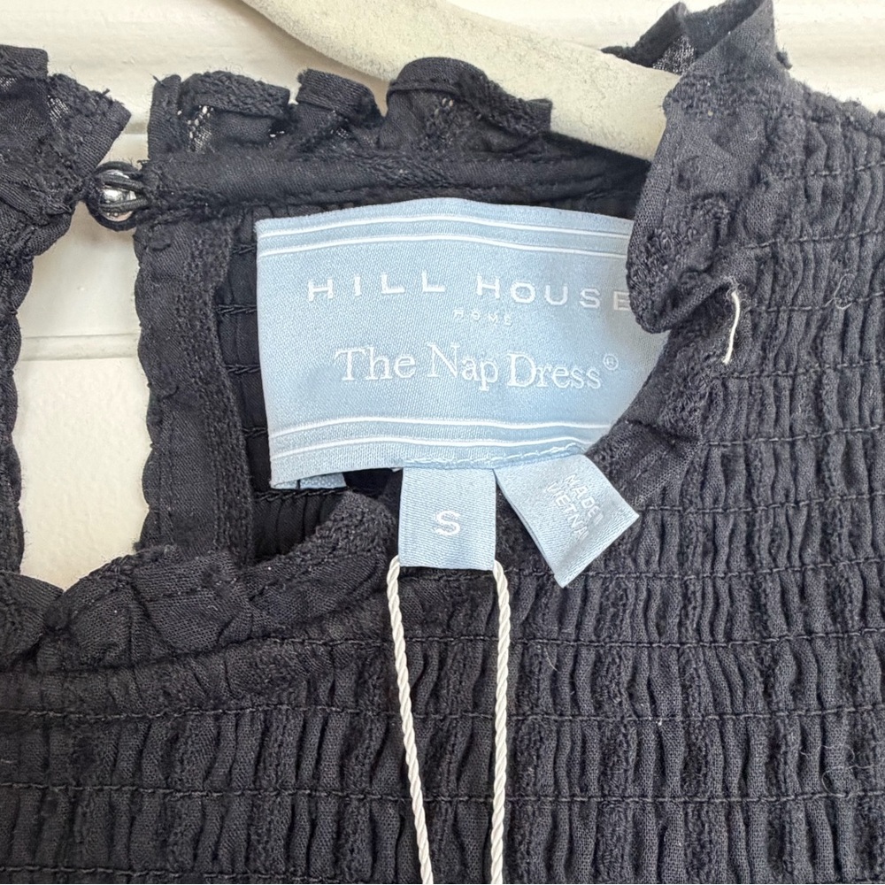 Hill House Home The Viviana Nap Dress - Black Linear Swiss Dot Size SBlack Linea - Picture 5 of 11